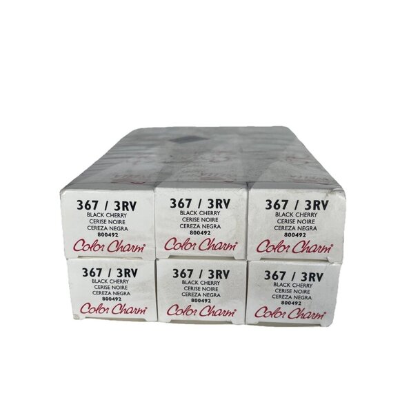 6 PACK Wella Black Cherry Color Charm Permanent Gel 2 oz 367/3RV - Picture 4 of 6